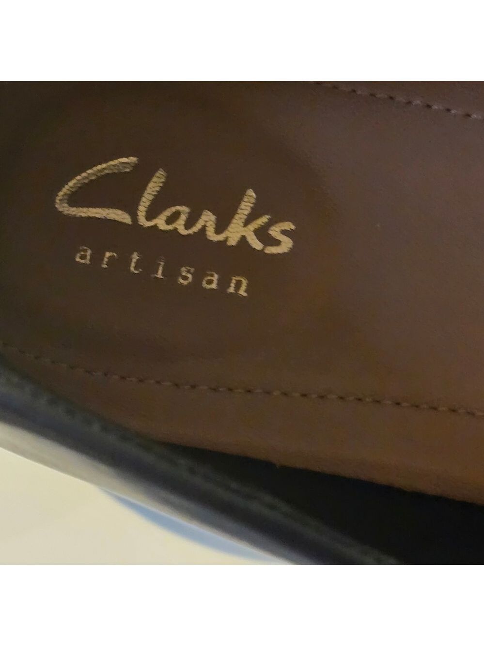 Clarks Black Wedge Leather Pump Size 8.5 - Picture 5 of 7